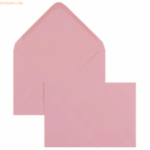 Blanke Briefumschläge 133x184mm 100g/qm gummiert VE=100 Stück rosa
