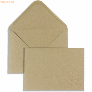 Blanke Briefumschläge 133x184mm 120g/qm gummiert VE=500 Stück braun