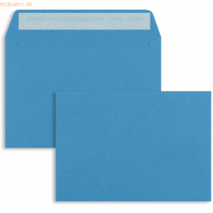 Blanke Briefumschläge C6 100g/qm haftklebend VE=100 Stück königsblau