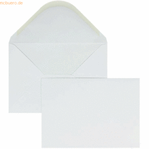 Blanke Briefumschläge C5 100g/qm gummiert VE=100 Stück weiß
