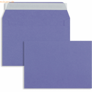 Blanke Briefumschläge C6 100g/qm haftklebend VE=100 Stück violett