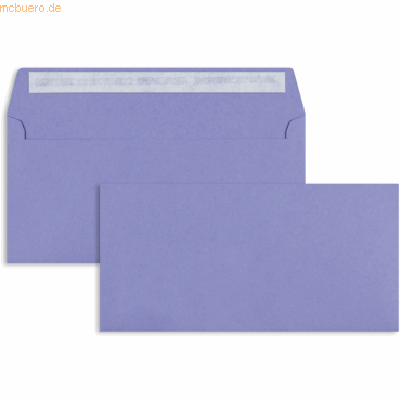 Blanke Briefumschläge DIN C6/5 100g/qm haftklebend VE=100 Stück violet