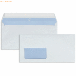 Blanke Briefumschläge PlanoJet DIN C6/5 100g/qm haftklebend Fenster VE