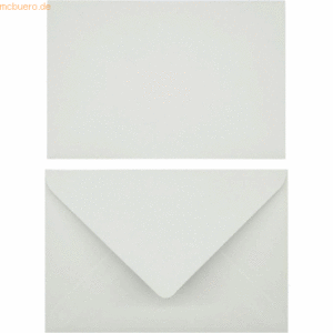 Blanke Briefumschläge 124x182mm 80g/qm gummiert VE=100 Stück weiß