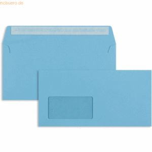 Blanke Briefumschläge DIN C6/5 100g/qm haftklebend Fenster VE=100 Stüc