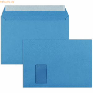Blanke Briefumschläge C4 120g/qm haftklebend Fenster VE=250 Stück köni