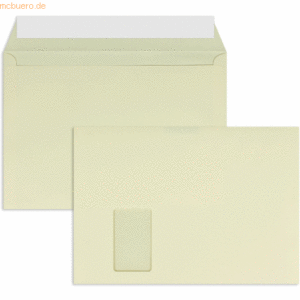 Blanke Briefumschläge C4 120g/qm haftklebend Fenster VE=250 Stück cham