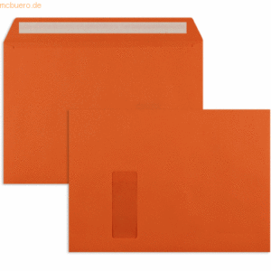 Blanke Briefumschläge C4 120g/qm haftklebend Fenster VE=250 Stück oran