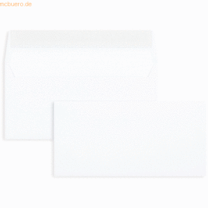Blanke Briefumschläge DINlang 90g/qm haftklebend VE=500 Stück weiß