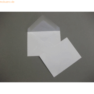 Blanke Briefumschläge 55x76mm 80g/qm gummiert VE=100 Stück weiß