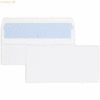 Blanke Briefumschläge DINlang 100g/qm selbstklebend VE=500 Stück weiß
