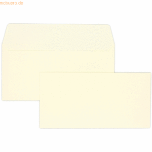 Blanke Briefumschläge DINlang 120g/qm haftklebend VE=500 Stück creme