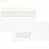 Blanke Briefumschläge DINlang 120g/qm haftklebend Sonderfenster VE=500