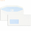 Blanke Kuvertierhüllen 114x235mm 90g/qm gummiert Sonderfenster VE=1000