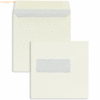 Blanke Briefumschläge 155x155mm 100g/qm gummiert Sonderfenster VE=500