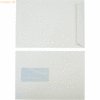 Blanke Versandtaschen C5 100g/qm haftklebend Fenster VE=500 Stück weiß