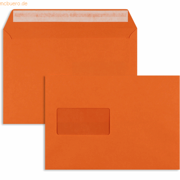Blanke Briefumschläge C5 120g/qm haftklebend Fenster VE=500 Stück aben