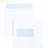 Blanke Briefumschläge 170x170mm 100g/qm gummiert Sonderfenster VE=500
