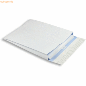 Blanke Faltentaschen EnURO 305x406x30mm 125g/qm HK VE=125 Stück weiß