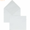 Blanke Briefumschläge 125x140mm 100g/qm gummiert VE=100 Stück weiß