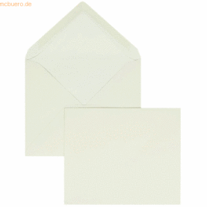 Blanke Briefumschläge 125x140mm 100g/qm gummiert VE=100 Stück ivory