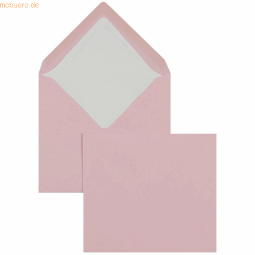 Blanke Briefumschläge 125x140mm 100g/qm gummiert VE=100 Stück flamingo