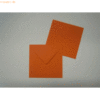 Blanke Briefumschläge 125x140mm 100g/qm gummiert VE=100 Stück orange