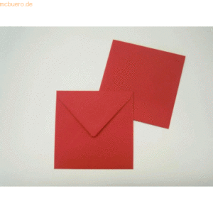 Blanke Briefumschläge 125x140mm 100g/qm gummiert VE=100 Stück rot