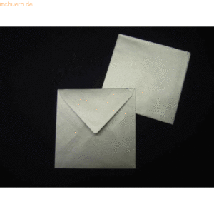 Blanke Briefumschläge 125x140mm 100g/qm gummiert VE=100 Stück silber
