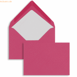 Blanke Briefumschläge 135x192mm 100g/qm gummiert VE=100 Stück fuchsia