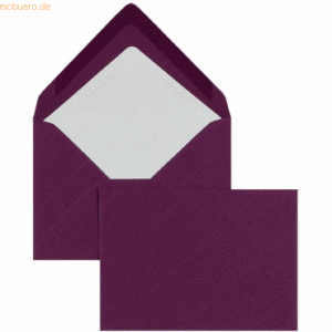 Blanke Briefumschläge 135x192mm 100g/qm gummiert VE=100 Stück cassis