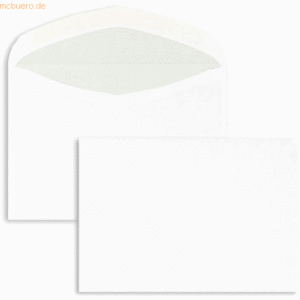 Blanke Kuvertierhüllen C6 70g/qm gummiert VE=1000 Stück weiß