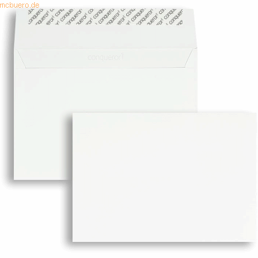 Blanke Briefumschläge C5 120g/qm haftklebend VE=250 Stück brillantweiß