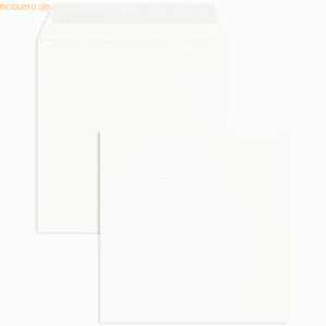 Blanke Briefumschläge 215x215mm 120g/qm haftklebend VE=100 Stück weiß