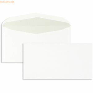 Blanke Kuvertierhüllen 125x235mm 75g/qm gummiert VE=1000 Stück weiß