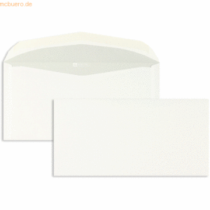 Blanke Briefumschläge DIN C6/5 80g/qm gummiert VE=1000 Stück weiß