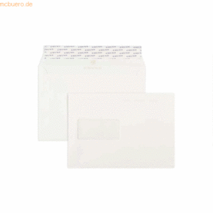 Blanke Briefumschläge C5 135g/qm haftklebend Fenster VE=100 Stück crem