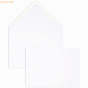 Blanke Briefumschläge 170x235mm 100g/qm gummiert VE=100 Stück weiß