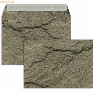 Blanke Briefumschläge C5 135g/qm haftklebend VE=125 Stück granit