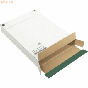 Blanke Briefbox weiß 159x222x49mm Wellpappe Haftklebung VE=100 Stück