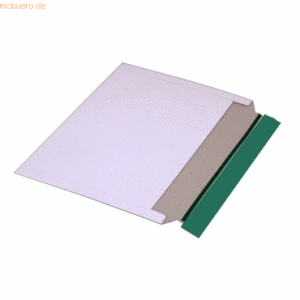 Blanke Vollpapptaschen weiß 163x228mm Vollpappe Haftklebung VE=100 Stü