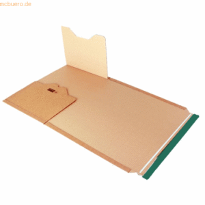 Blanke Wickelkartons braun 260x380x92mm Wellpappe Haftklebung VE=20 St