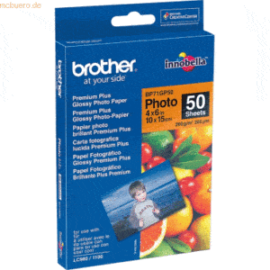 Brother Fotopapier Inkjet A6 50 Blatt (bis 6000 dpi) 260g/qm