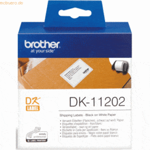 Brother Etiketten Versand 62x100mm weiß VE=300 Stück