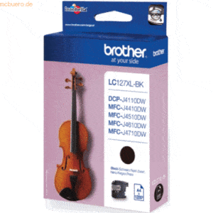 Brother Tintenpatrone Brother LC-127XLBK schwarz (ca. 1200 Seiten)