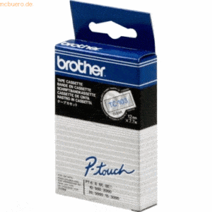 Brother Schriftband TC-103 12mm farblos/blau