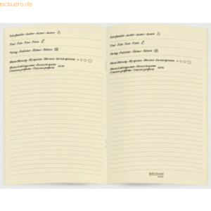 Bullet Journal Modimo Einlagen für Bullet Journal 13x21 cm 2er Set 'Bo