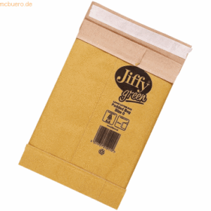 k.A. Papierpolstertasche Jiffy 0 Innenmaß 135x229mm braun VE=200 Stück