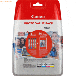 Canon Tintenpatrone Canon CLI-571XLBK cyan/magenta/gelb/schwarz