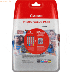 Canon Tintenpatrone Canon CLI-571BK cyan/magenta/gelb/schwarz